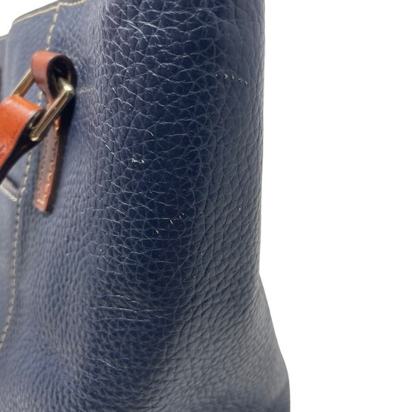 Dooney & Bourke Pebble Grain Leather Midnight Blue Lexington Purse - Picture 8 of 14